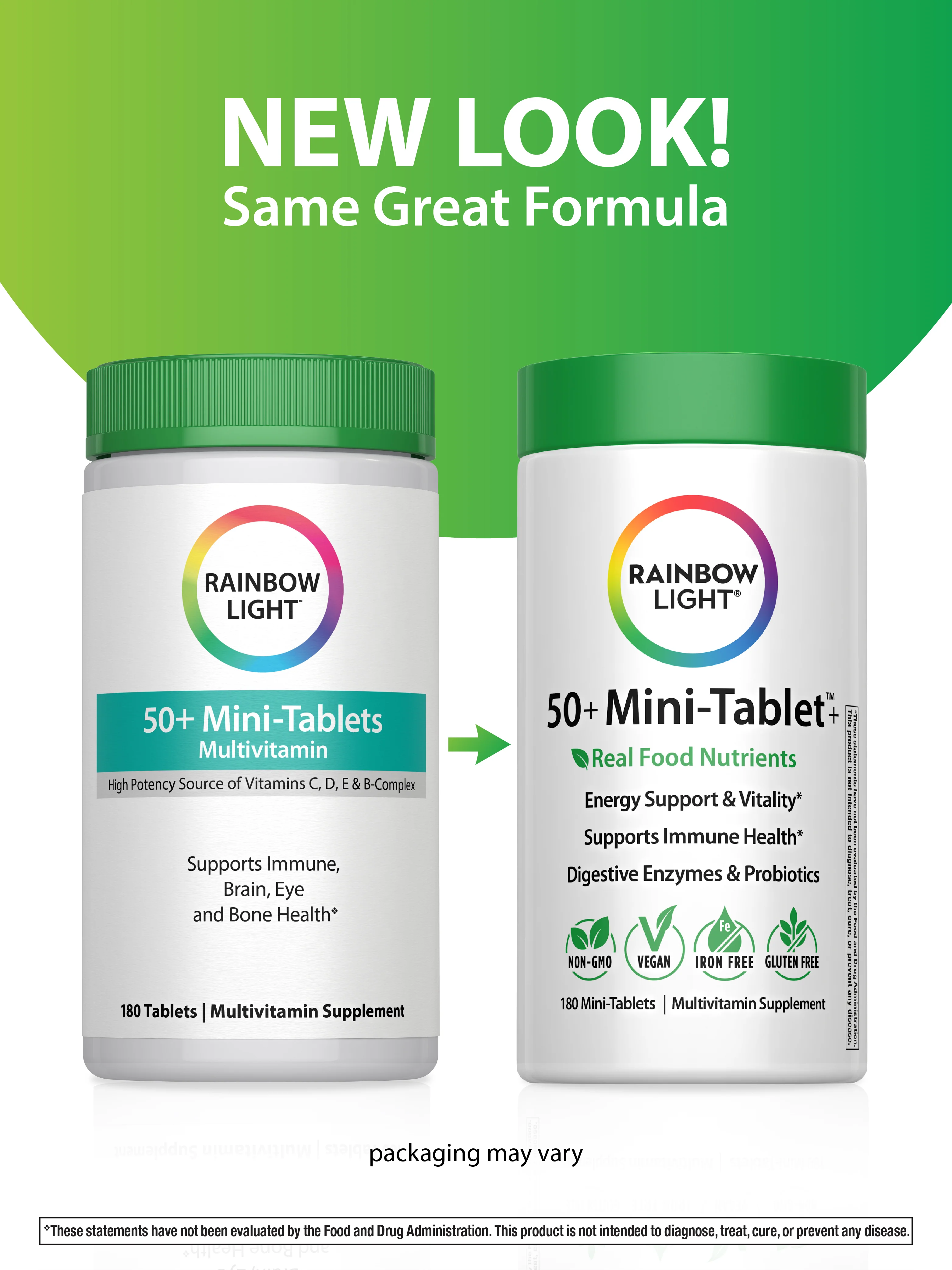 50+ Mini-Tablet plus Real Food Nutrients, 180 Vegan Tablets - Image 4