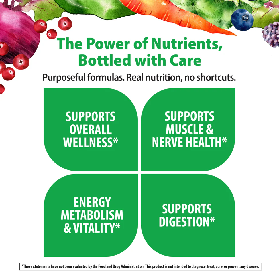 Men's One 50+ plus Real Food Nutrients, 150 Vegetarian Caplets - Image 4