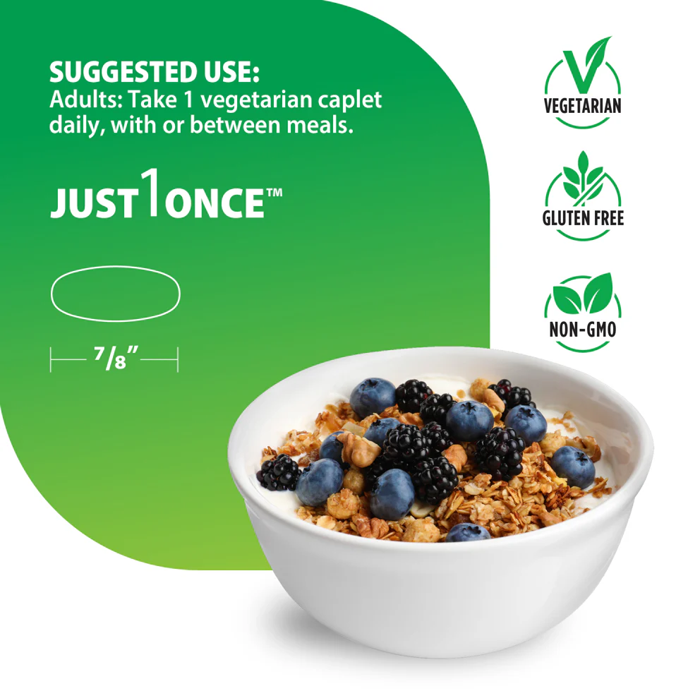 Men's One 50+ plus Real Food Nutrients, 150 Vegetarian Caplets - Image 5