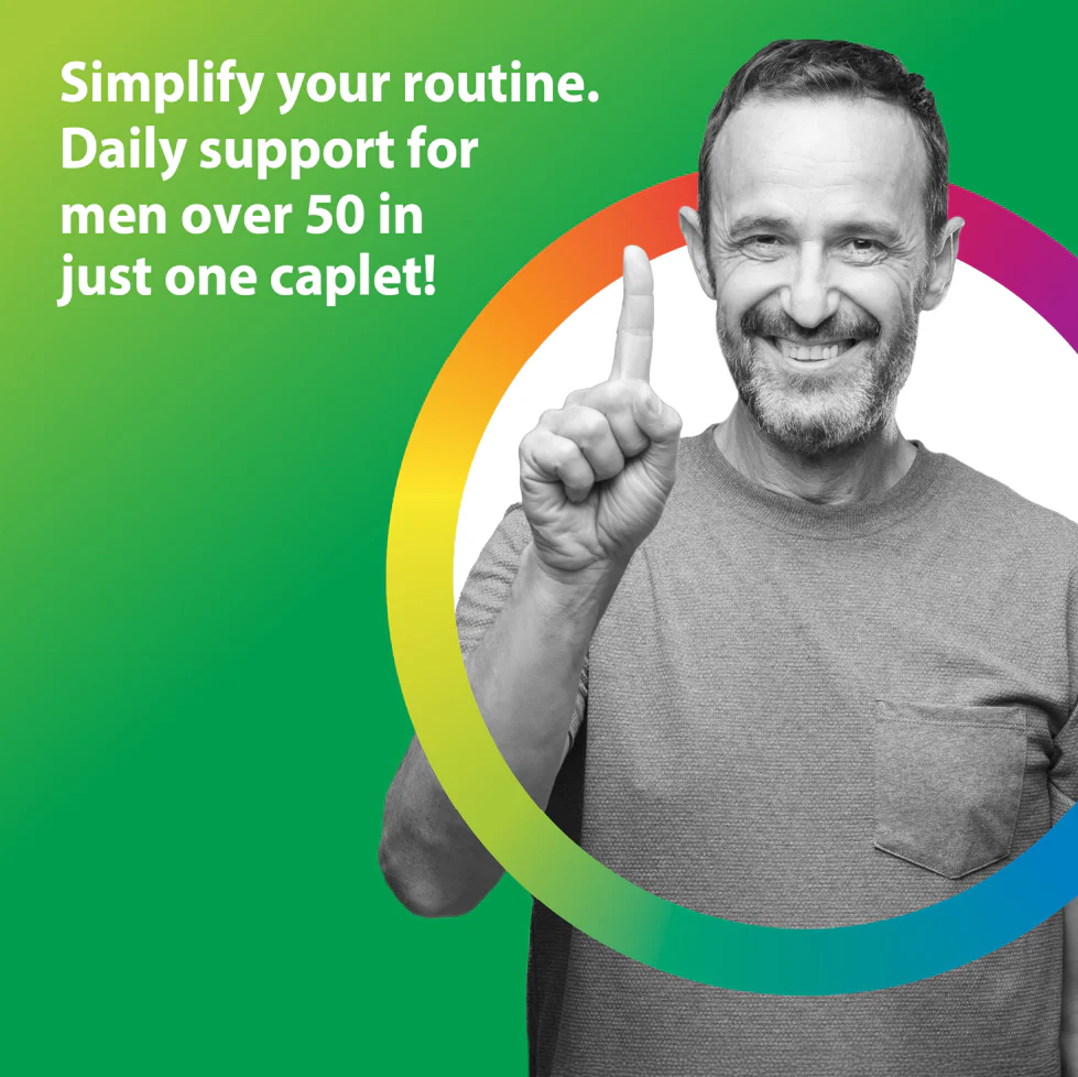 Men's One 50+ plus Real Food Nutrients, 150 Vegetarian Caplets - Image 6