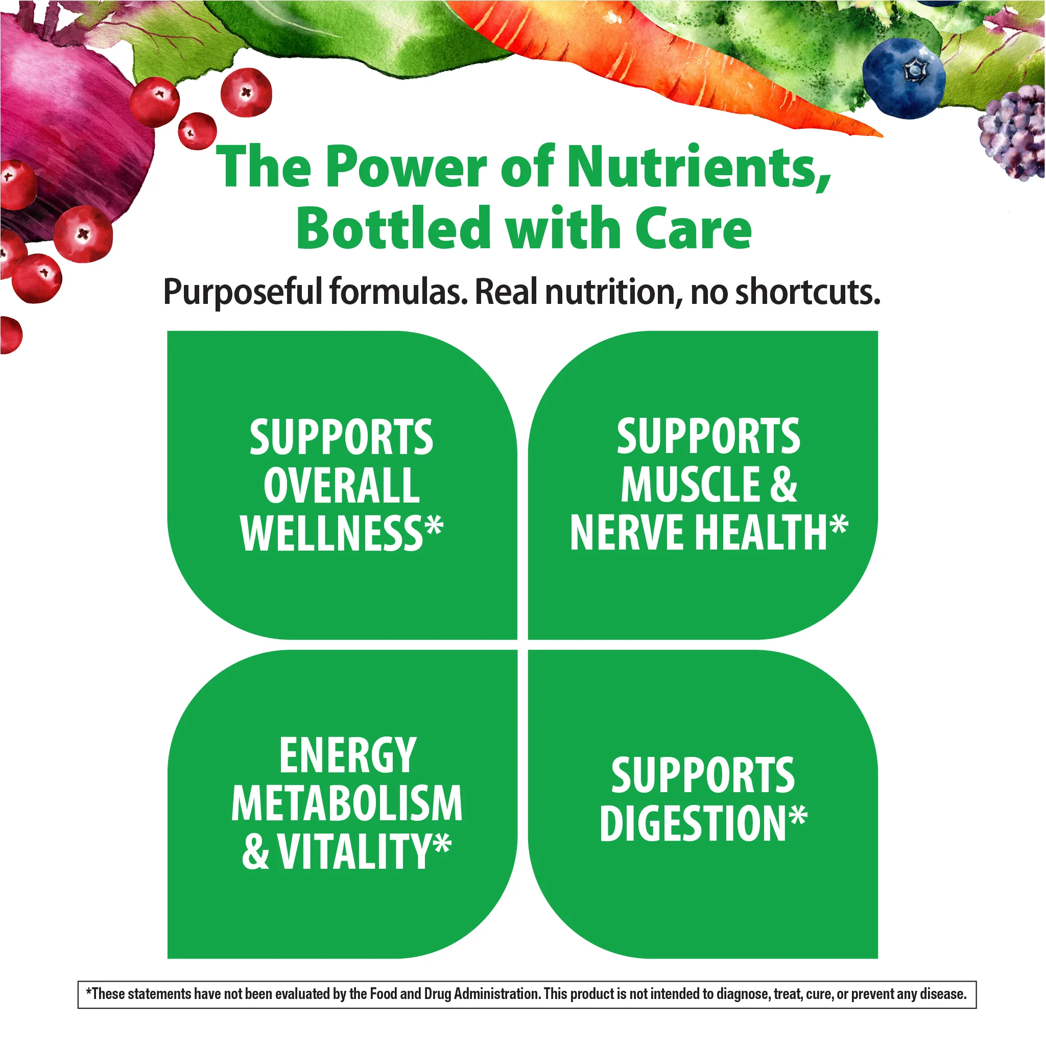 Men's One + Real Food Nutrients, 150 Vegetarian Caplets - Image 3