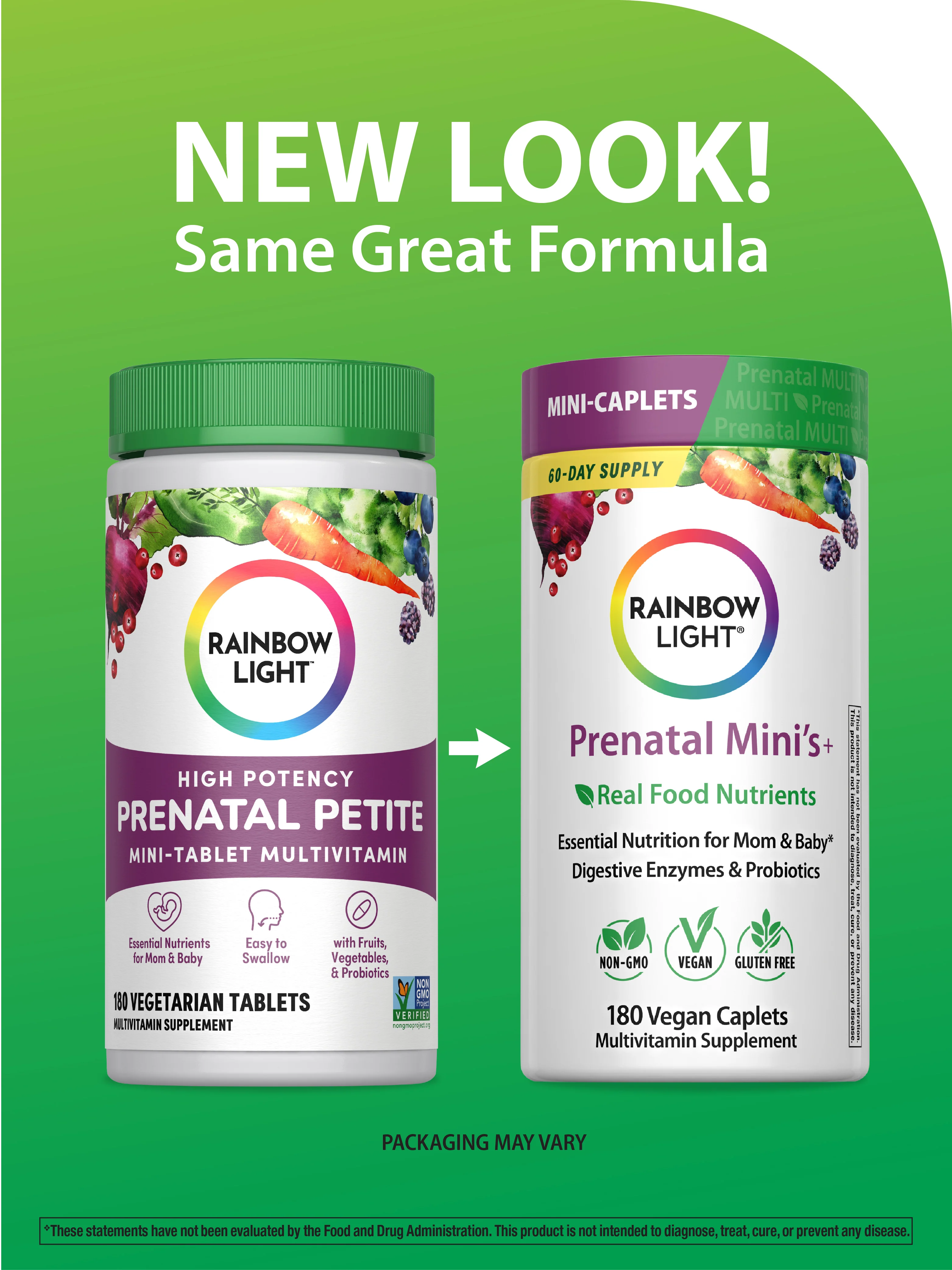 Prenatal Multi Mini's + Real Food Nutrients, 180 Mini Tablets - Image 3