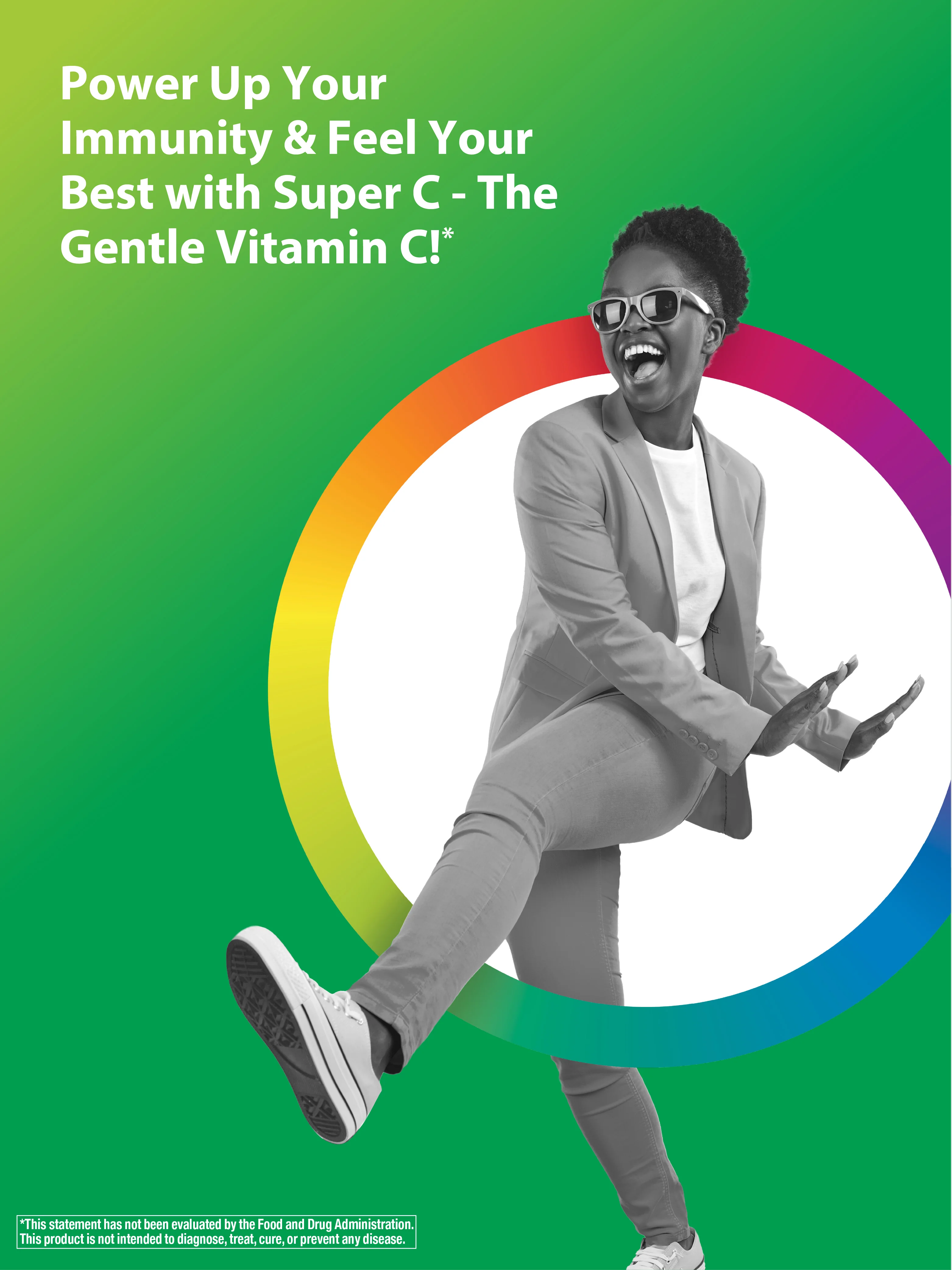 Super C 1,000 mg + Real Food Nutrients, 60 Vegan Caplets - Image 6