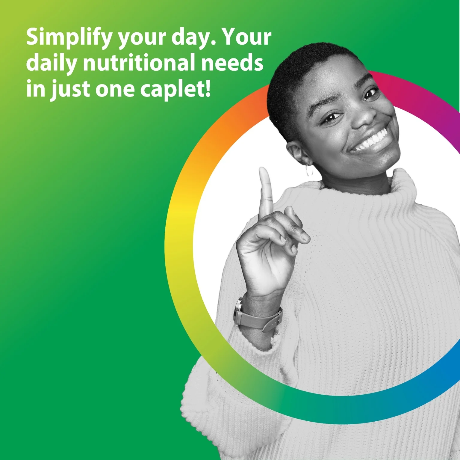 Women's One + Real Food Nutrients, 60 Vegetarian Caplets - Image 6